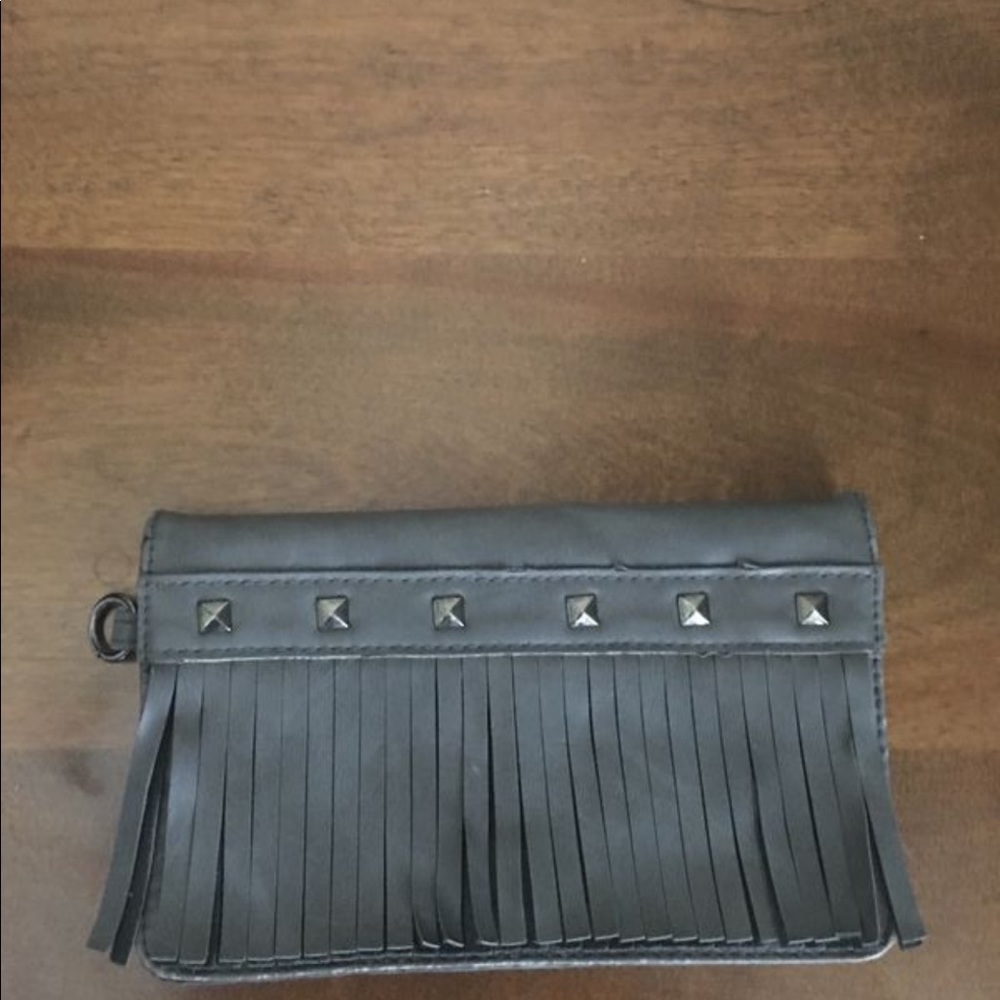 Gray studded wallet